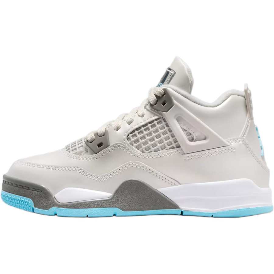 Jordan Jordan Air Jordan 4 Low top Children's Basketball Shoes Gray Children Aged 3 7 Years Old
