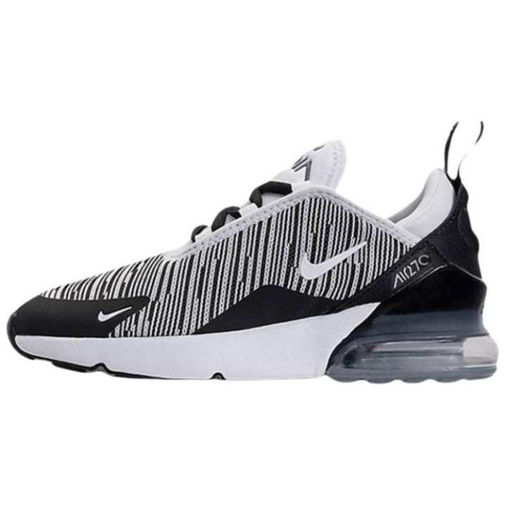 Nike Nike Air Max 270 Low top Kids' Running Shoes White Black Gray Children Aged 3 7 Years Old