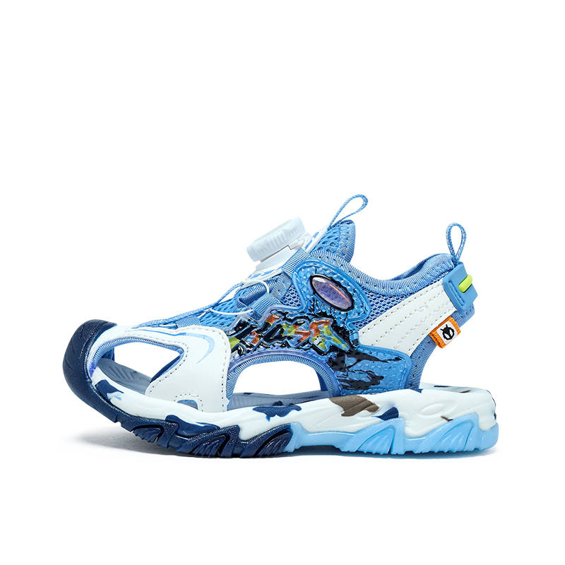 BIG WASP Textile, Synthetic Leather Slip Resistant, Breathable, Lightweight Cushioning, Anti Kick Children's Sandals