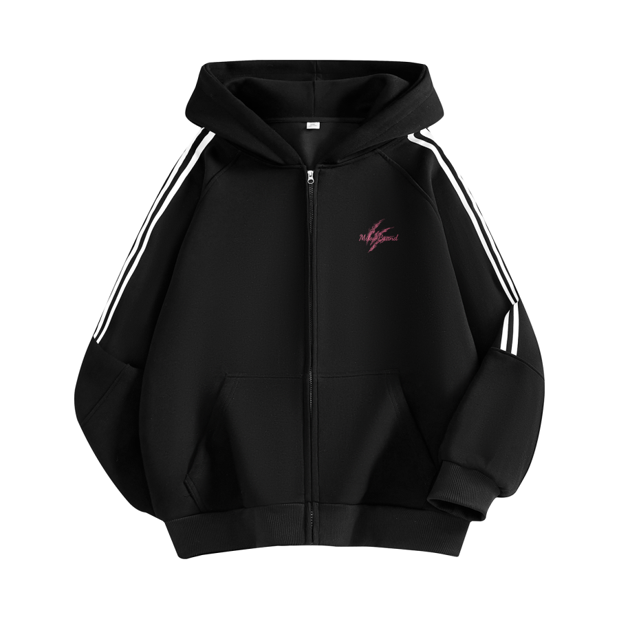 MIIOW Sweatshirts Unisex Hooded Moderate Cardigan