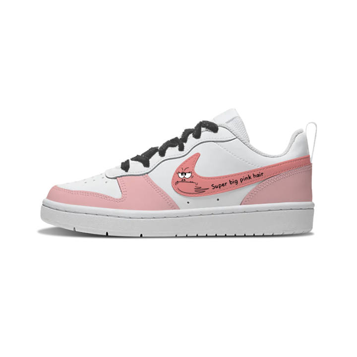 Nike Nike Court Borough Serious Starfish Synthetic Leather Slip Resistant Cushioning Abrasion Resistant Low top