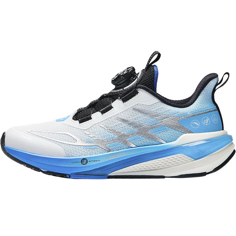 Antakids Winning Low top Running Shoes White/Black/Cyan Blue Teenagers