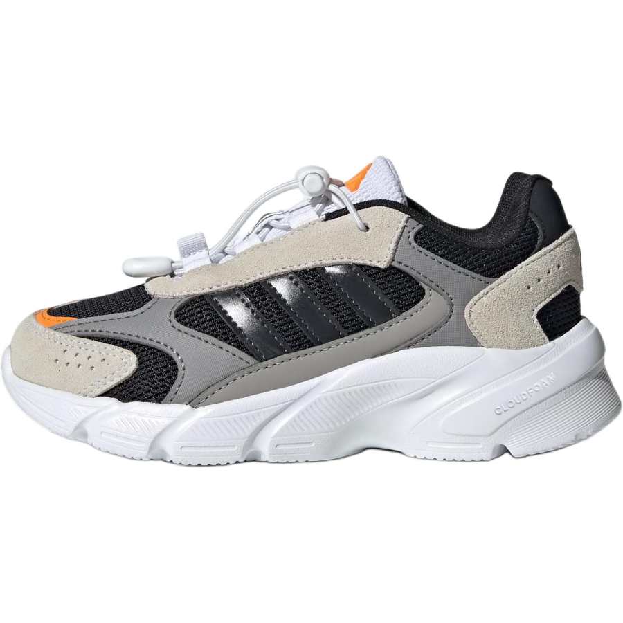 Adidas Adidas CRAZYCHAOS 2000 Mesh Abrasion Resistant Breathable Low top Kids Lifestyle Shoes Gray Black Kids'