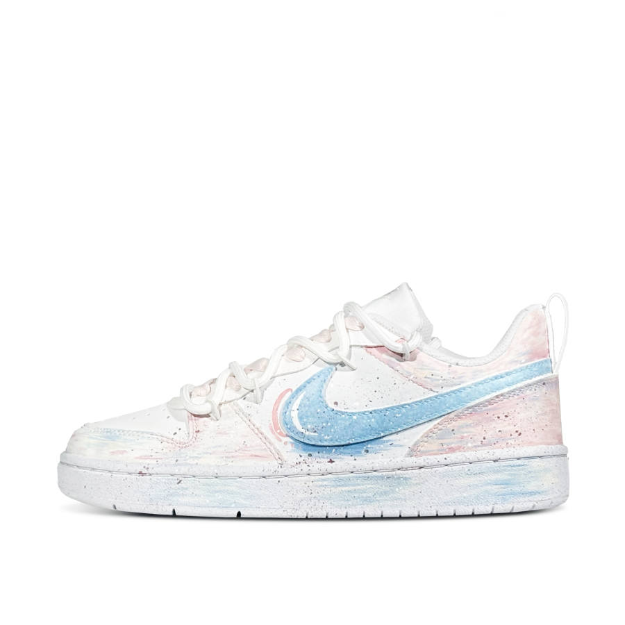 Nike Nike Court Borough Low 2 Low top Kids' Skateboarding Shoes Pink Blue Teenagers