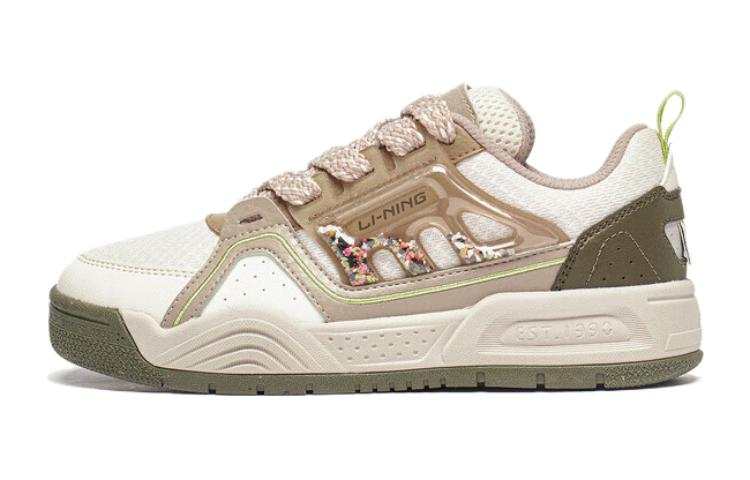 Li-Ning YOUNG Li Ning YOUNG Comfortable Low top Skateboard Shoes White Unisex