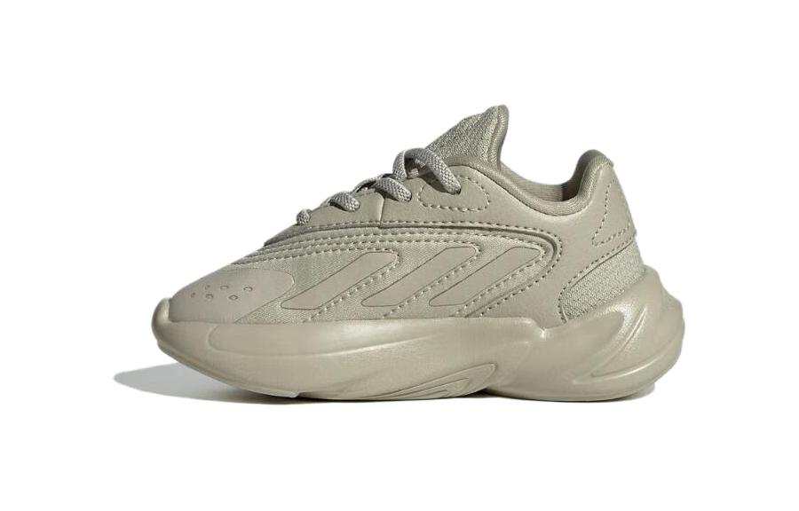Adidas Originals Ozelia Slip Resistant Abrasion Resistant Low top Toddler Shoes Beige Baby
