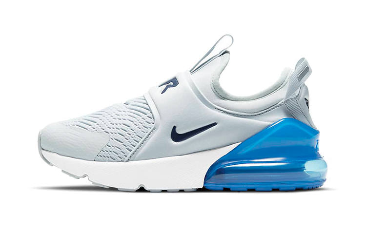 Nike Nike Air Max 270 Extreme Kids Lifestyle Shoes Gray Blue Children Aged 3 7 Years Old