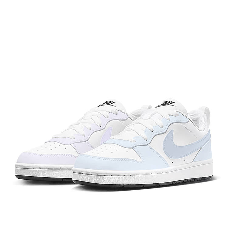 Nike Nike Court Borough Mismatched Synthetic Leather Cushioning Abrasion Resistant Cushioning, Wear Resistant Low top