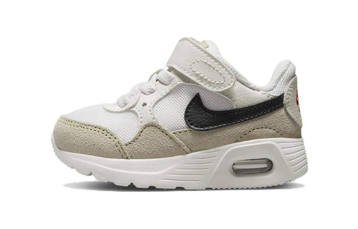 Nike Nike Air Max SC Comfortable Cushioning, Wear Resistant Low top Running Shoes White Black Infant And Toddler