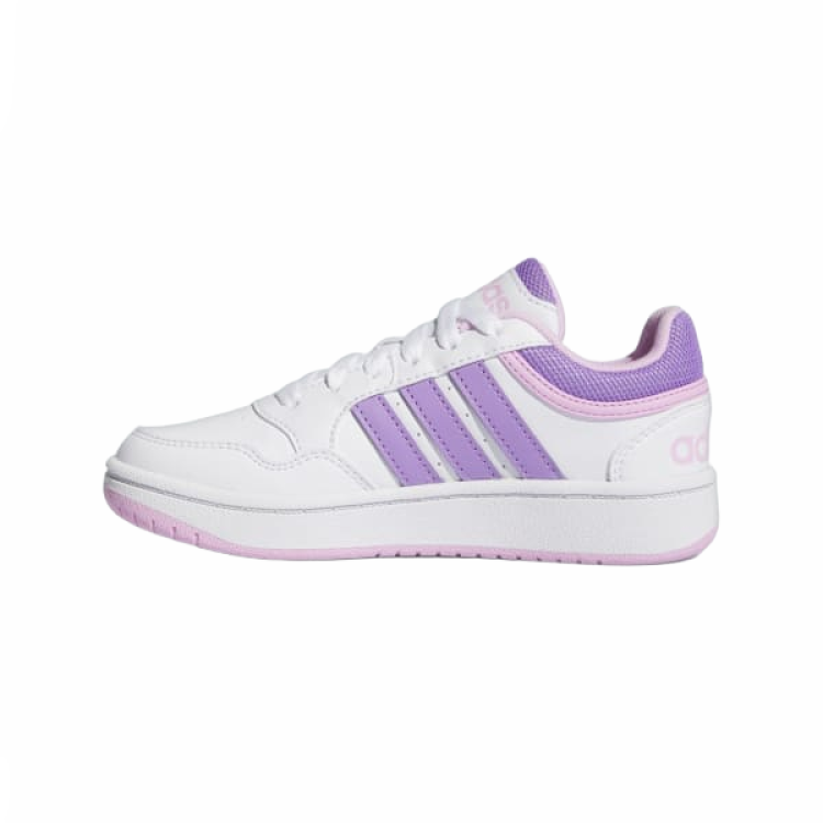 Adidas Adidas Sportswear Slip Resistant Abrasion Resistant Low top Kids' Skateboarding Shoes White Purple Kids'