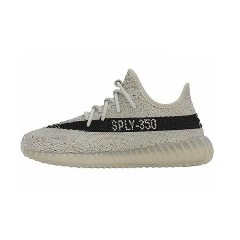 Adidas Originals Yeezy Boost 350 V2 Slip Resistant Abrasion Resistant Low top Kids Lifestyle Shoes Green Black Kids'