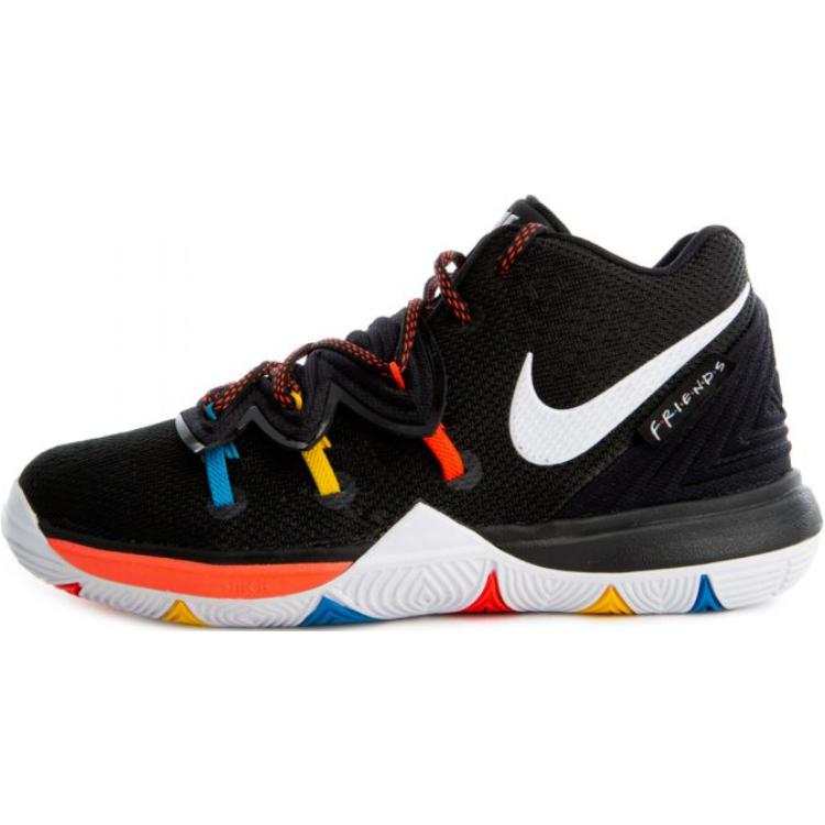 Nike Nike Kyrie 5 Slip Resistant Abrasion Resistant Mid top Children's Basketball Shoes Black Kids'