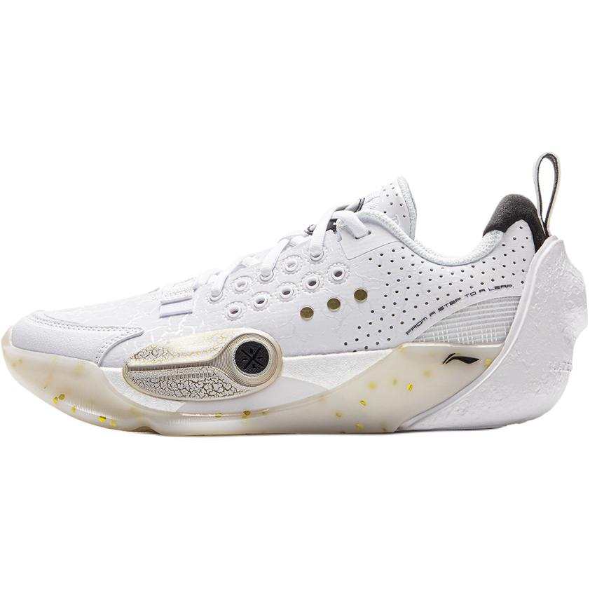 Li-Ning YOUNG Li Ning YOUNG Basketball Slip Resistant Low top Basketball Shoes Apricot White
