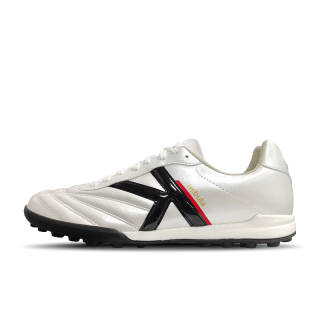 KELME Nebula Collection Slip Resistant Abrasion Resistant Low top Kids' Soccer Shoes White Black Kids'