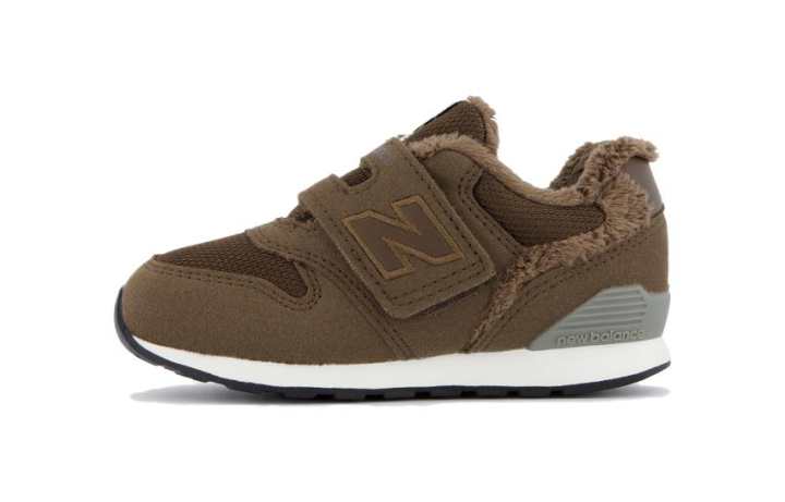 New Balance New Balance NB 996 Soft Sole Comfortable Fleece Lined Thermal Hook and Loop Low top Toddler Shoes Brown
