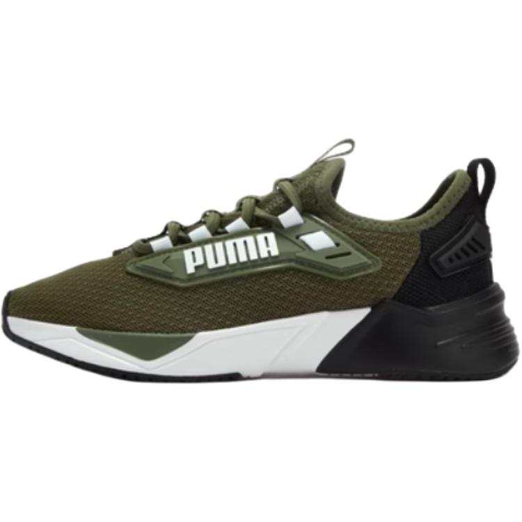 PUMA Retaliate 3 Cushioning Breathable Low top Kids Lifestyle Shoes Olive Kids'