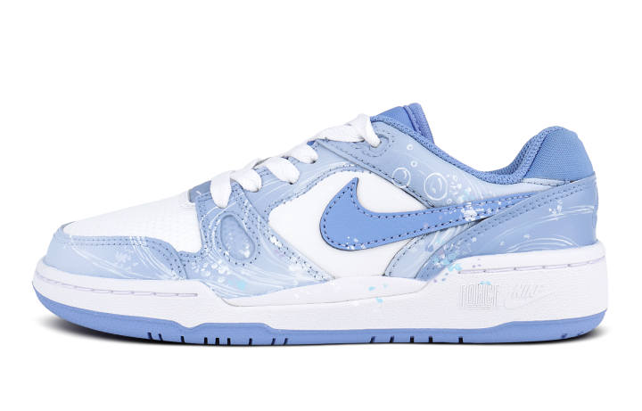 Nike Nike Full Force Blue Sea Foam Synthetic Leather Low top Kids' Skateboarding Shoes Kids'