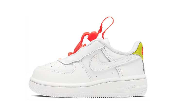 Nike Nike Air Force 1 Toggle Low top Skateboard Shoes White Red Yellow Infant And Toddler