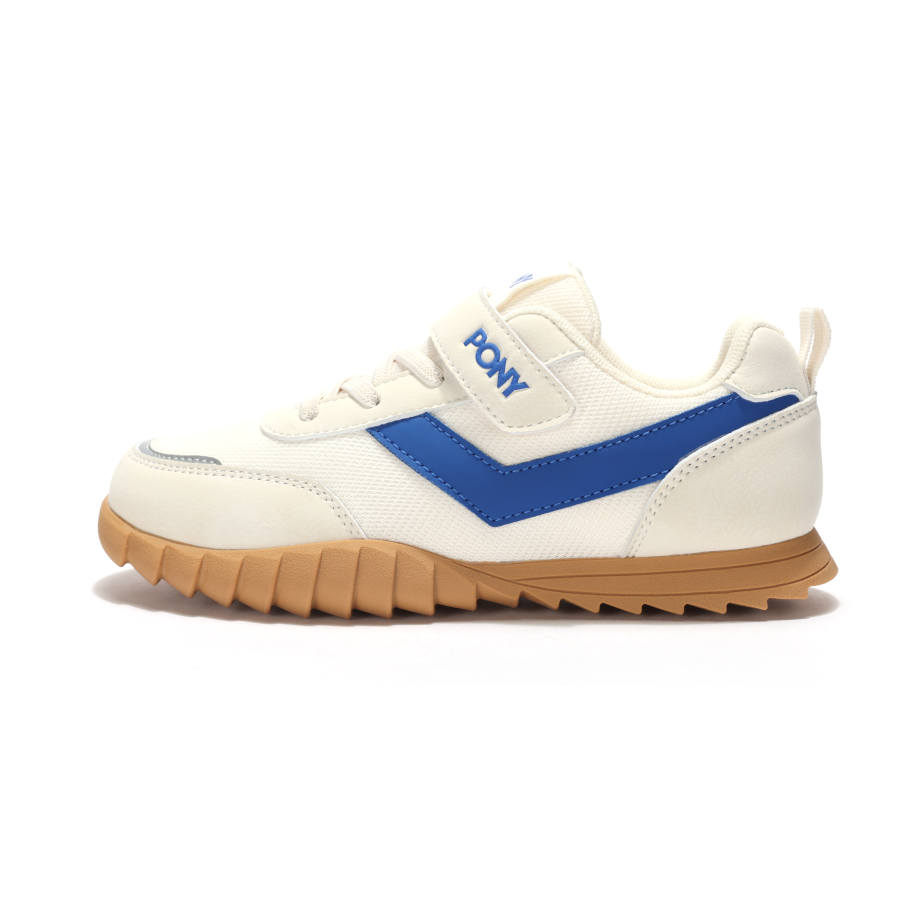 Pony RACER Abrasion Resistant Cushioning Abrasion Resistant Cushioning Kids Lifestyle Shoes White Blue Kids'