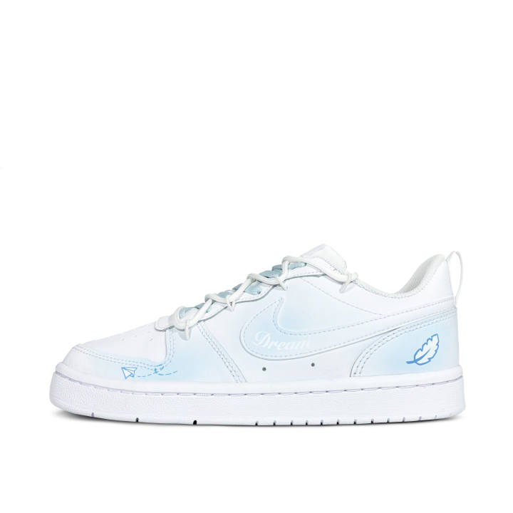 Nike Nike Court Borough Low 2 Low top Kids' Skateboarding Shoes White Teenagers