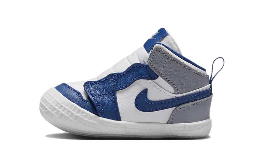 Jordan Jordan Air Jordan 1 'True Blue' TD Mid top Slip Resistant Anti Kick Slip Resistant Anti Kick Pre Walking Baby Shoes