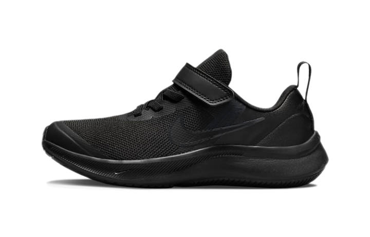 Nike Nike Star Runner 3 Mesh Recyclable Material Low top Kids' Running Shoes Black Children Aged 3 7 Years Old