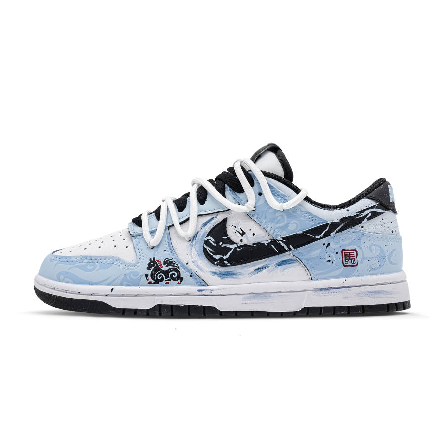Nike Nike Dunk Ink And Imperial Horse Cow Leather Cushioning, Wear Resistant Low top Skateboard Shoes Men's Teal 2025