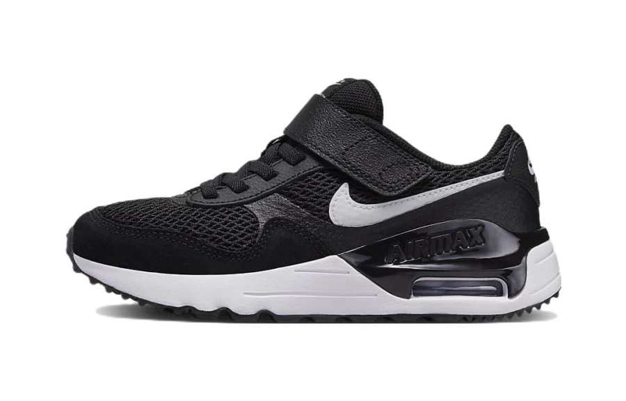 Nike Nike Air Max SYSTM Cushioning Abrasion Resistant Low top Sports Casual Shoes Black Kids'