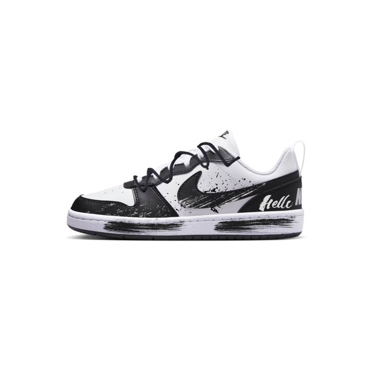 Nike Nike Court Borough Dunk Deconstruction, Distressed, Fresh Synthetic Leather Slip Resistant Abrasion Resistant Low top