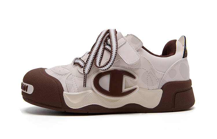Champion Kids Puffy Shoes Rebound Breathable Slip Resistant Low top Kids' Skateboarding Shoes Pinecone Brown Kids'