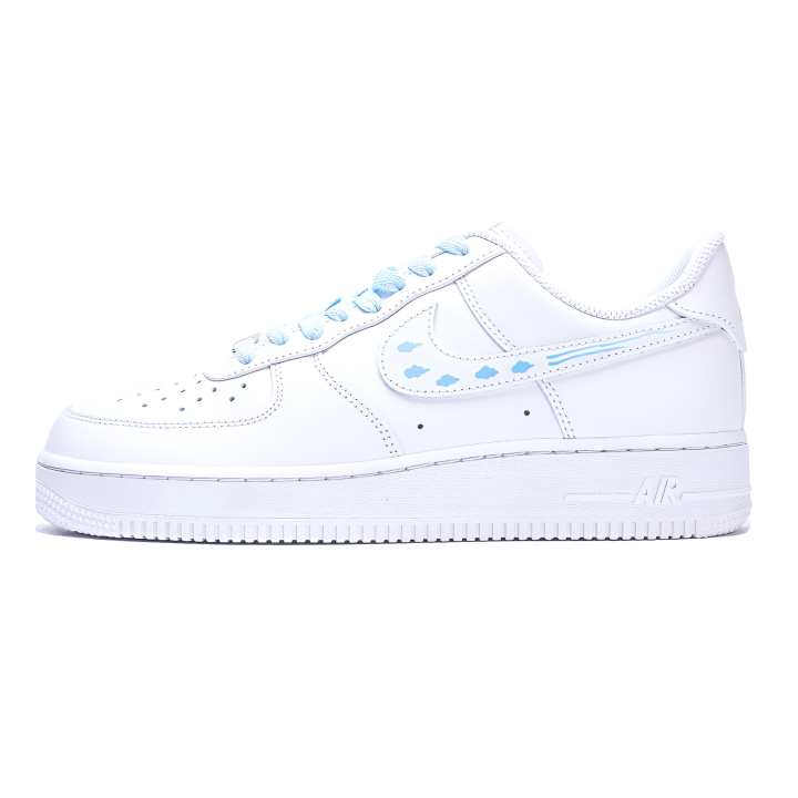 Nike Nike Air Force 1 Blue Sky And Auspicious Clouds Cow Leather Low top Skateboard Shoes Blue GS Unisex