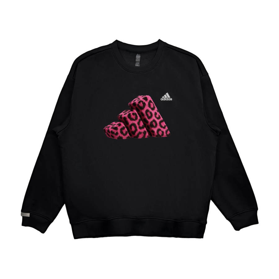 Adidas Adidas LABEL Sweatshirts Unisex Black Crew Neck Moderate Regular