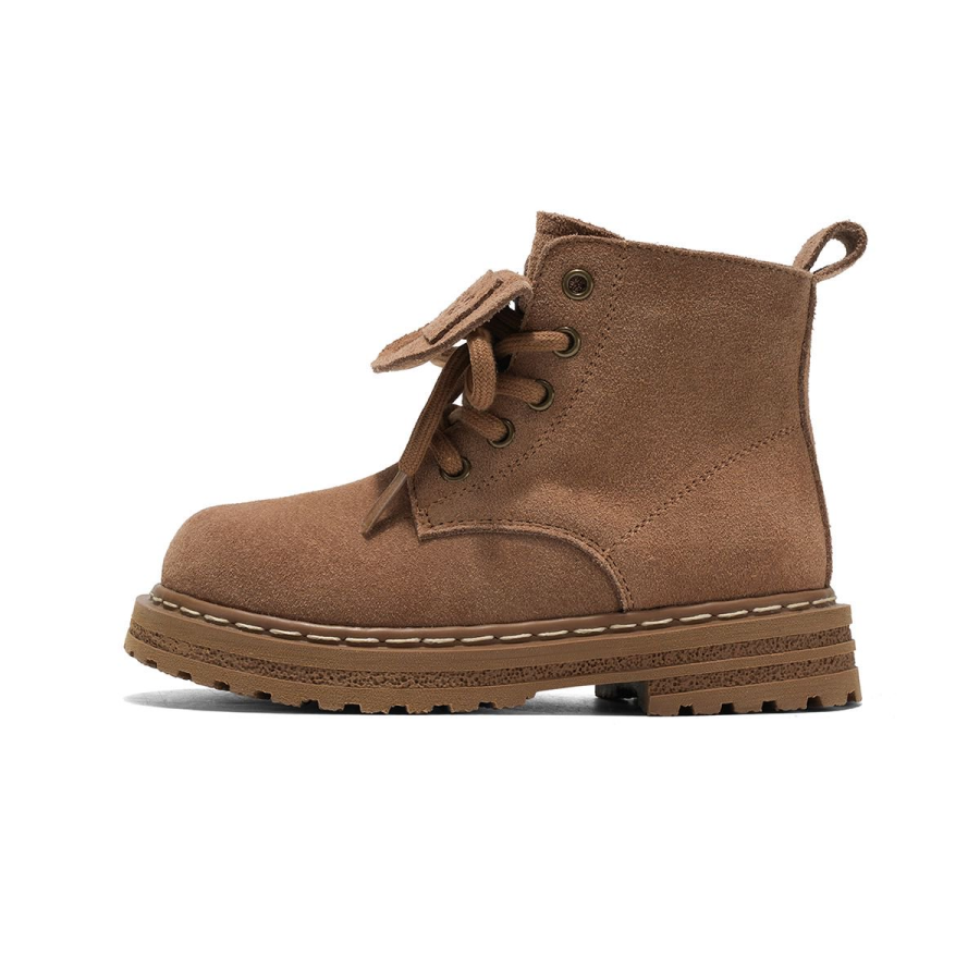 LEE KIDS Lee Suede Slip Resistant Anti Kick Abrasion Resistant High Top Kids' Combat Boots