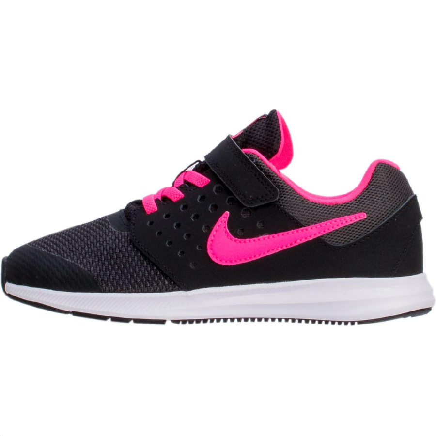 Nike Nike Downshifter 7 Slip Resistant Abrasion Resistant Low top Kids' Running Shoes Black Pink Kids'