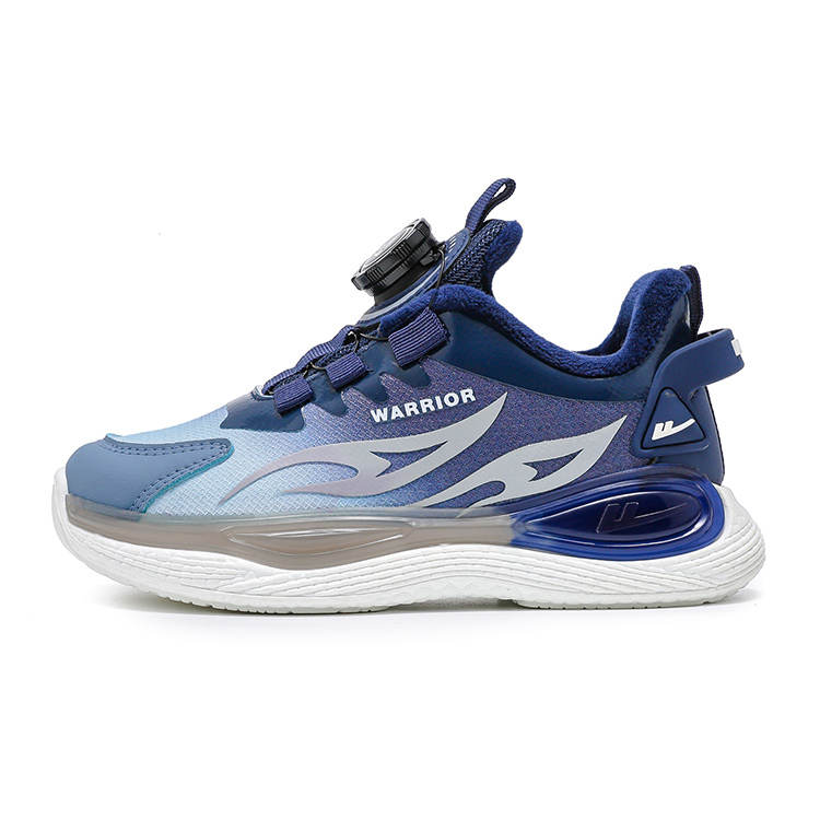 Warrior Synthetic Leather Everyday Versatile, Casual, Thickened, And Fleece Lined Thermal Low top Running Shoes Kids'