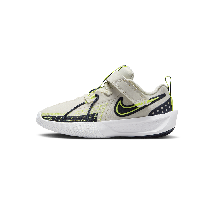 Nike Nike G.T. Cut 3 Slip Resistant Low top Children's Basketball Shoes Phantom Gray White/Light Lemon/Obsidian Color/White