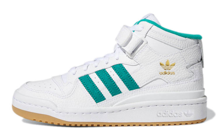 Adidas Originals FORUM Mid J Comfortable Abrasion Resistant Abrasion Resistant Mid top Kids' Skateboarding Shoes
