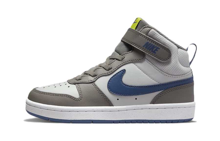 Nike Nike Court Borough Mid 2 Casual Lightweight Mid top Kids' Skateboarding Shoes White Gray Brown