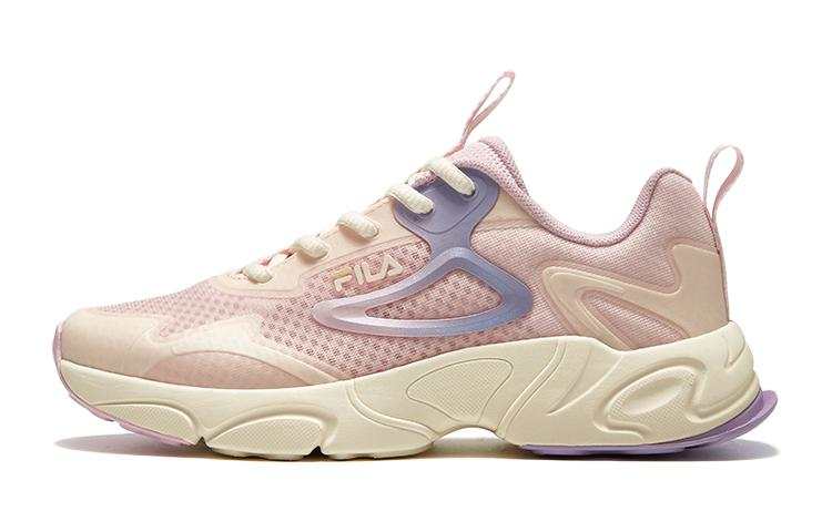 FILA KIDS Comfortable Cushioning, Wear Resistant Low top Kids' Running Shoes Pink White