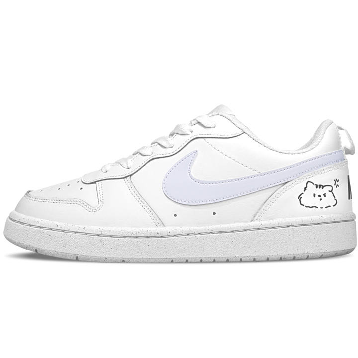 Nike Nike Court Borough Purple Misty Quest Abrasion Resistant Lightweight Cushioning