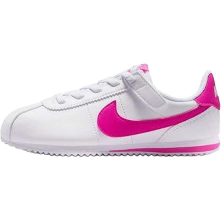 Nike Nike Cortez EasyOn Low top Kids' Running Shoes White Pink Children Aged 3 7 Years Old