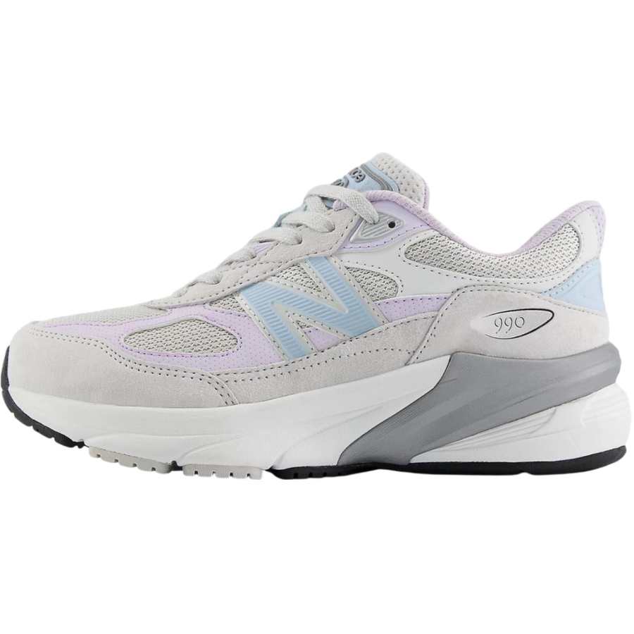 New Balance New Balance NB 990 V6 Low top Kids' Running Shoes Gray/Light Purple Teenagers