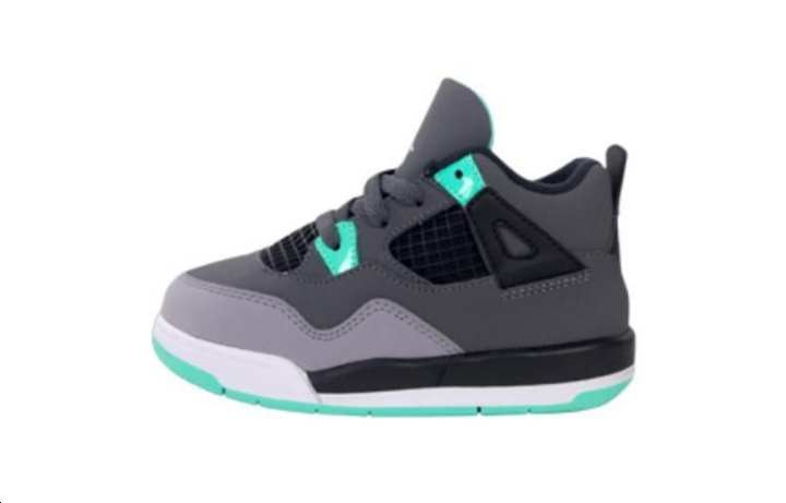 Jordan Jordan Air Jordan 4 Retro Cushioning Abrasion Resistant Cushioning, Wear Resistant Mid top Toddler Shoes Black Gray