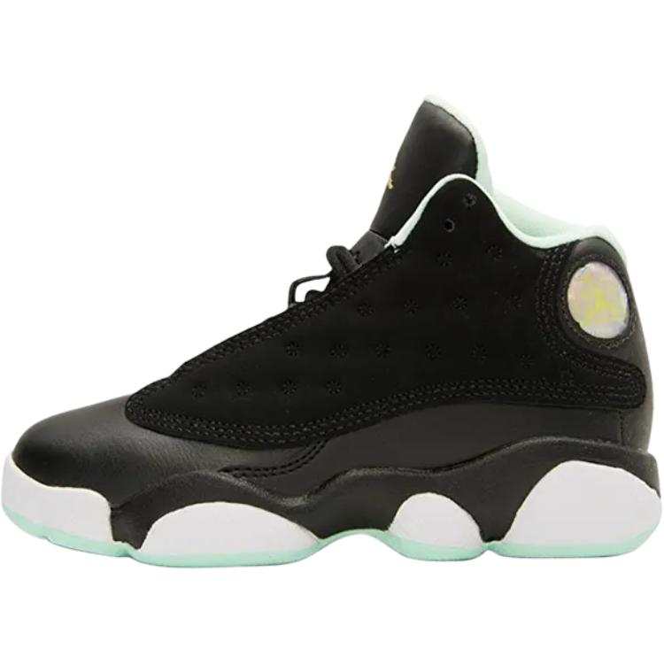 Jordan Jordan Air Jordan 13 Suede High top Children's Basketball Shoes Black