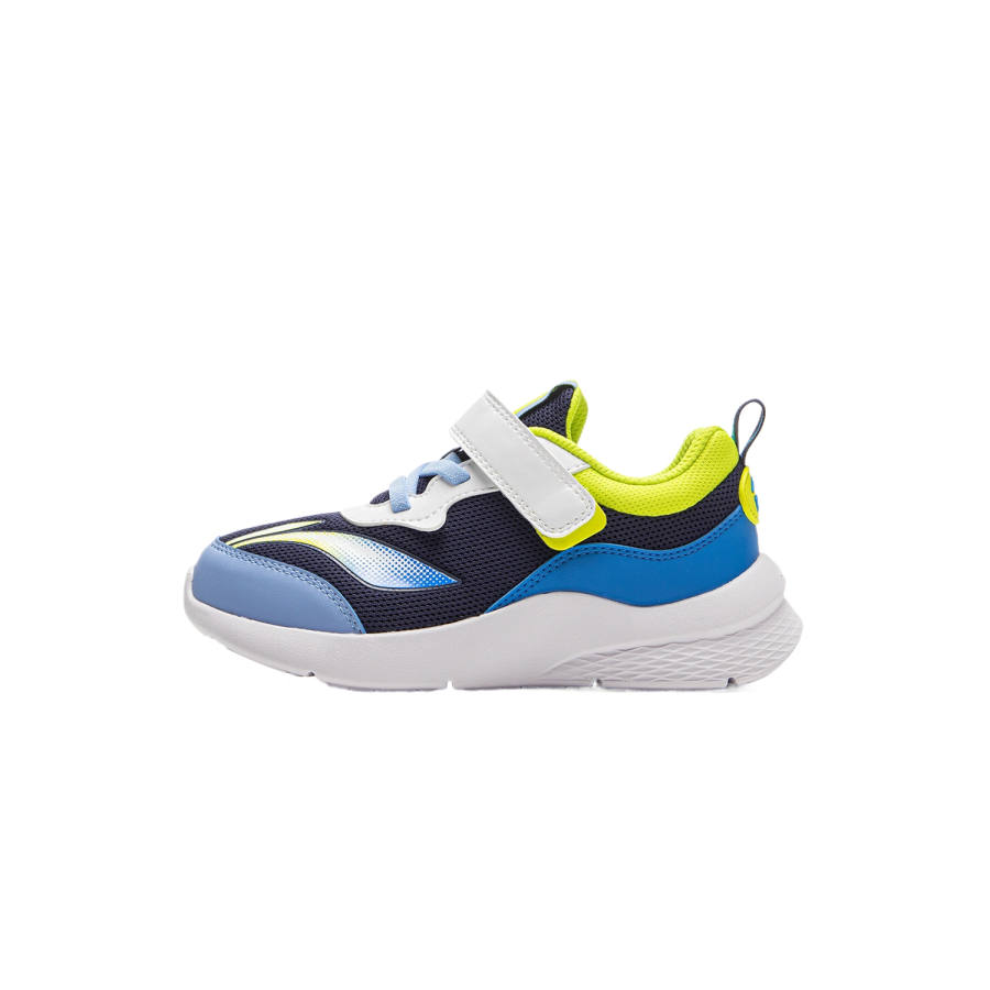 Li-Ning YOUNG Li Ning YOUNG Sportlife Low top Kids' Running Shoes Dark Ship Blue/Deep Glow Blue/Calm Blue Children Aged 3 7 Years Old