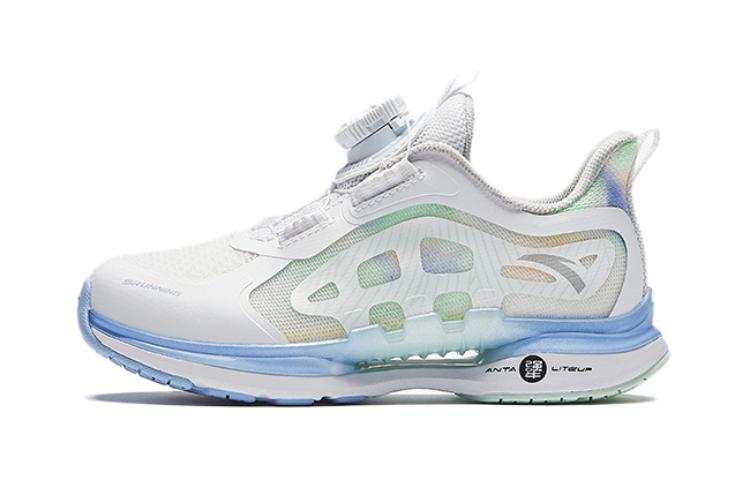 Antakids Breathable Low top Kids' Running Shoes White Blue Children Aged 3 7 Years Old