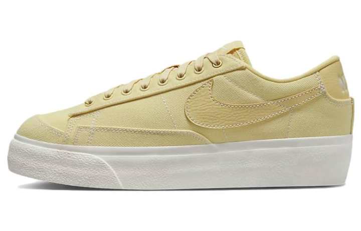 Nike Nike Blazer Platform Canvas Slip Resistant Abrasion Resistant Low top Skateboard Shoes Green Unisex