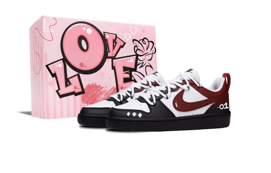 Nike Nike Court Borough Championship Contention Abrasion Resistant Low top Kids' Skateboarding Shoes Black Teenagers