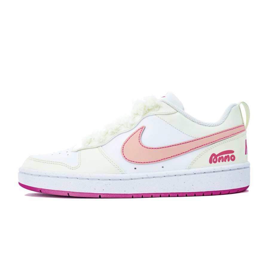 Nike Nike Court Borough Glutinous Cream Jelly Low top Kids' Skateboarding Shoes Butter Yellow Teenagers