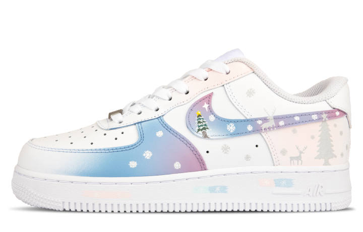 Nike Nike Air Force 1 Leather Individual Slip Resistant Cushioning Abrasion Resistant